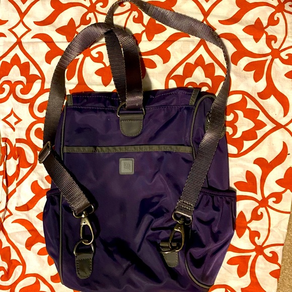 Ellington Handbags - Ellington purple nylon handbag and backpack
